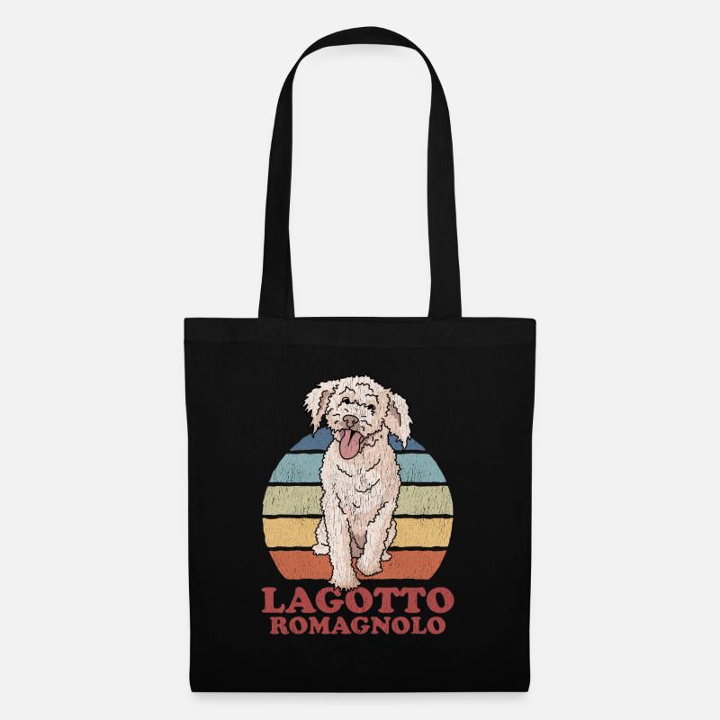 Lagotto Romagnolo Hund Hundehalter Geschenk - Stoffbeutel - Schwarz