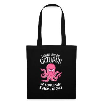Octopus Octopus Ocean i wish i was an Octopus - Tote Bag - black - Front