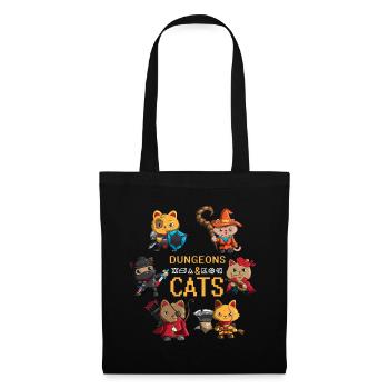 Propriétaire de chat Donjons Chats Stubentiger Chat domestique - Sac en tissu - noir - Devant