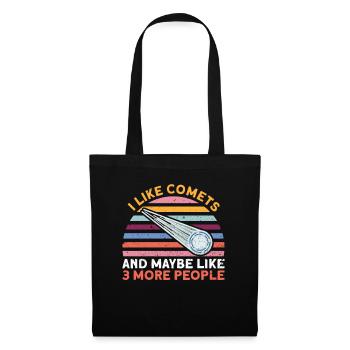 J’aime les comètes et peut-être comme 3 autres personnes - Comet - Sac en tissu - noir - Devant