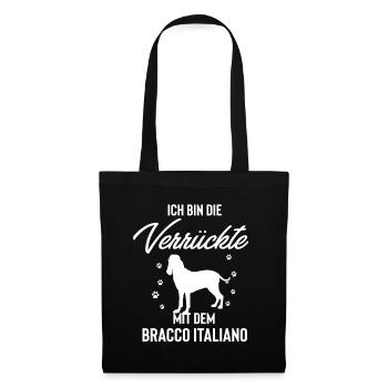 Bracco Italiano - Stoffbeutel - Schwarz - Vorne
