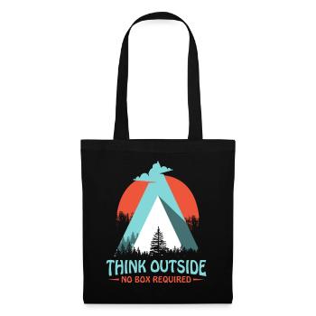 Mountains Mountains Hiking - Tote Bag - black - Front