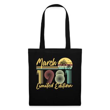 Mars 1981 Édition limitée - Sac en tissu - noir - Devant