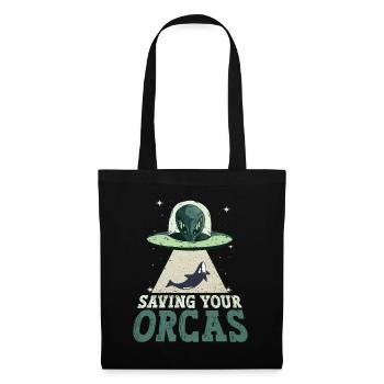 Sauvez les orques - Orque extraterrestre - Sac en tissu - noir - Devant