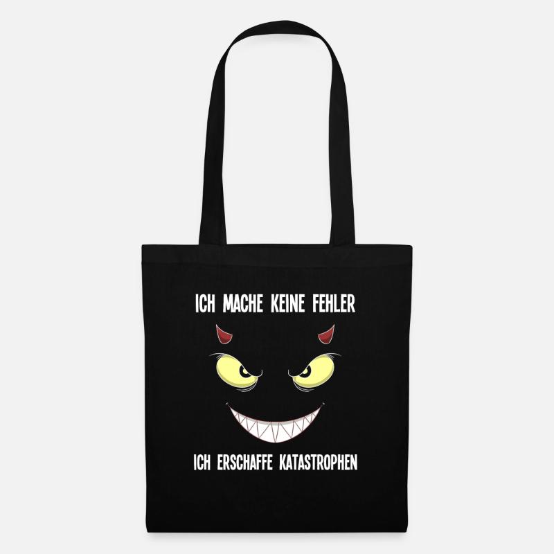 Ich Mache Keine Fehler Ich Erschaffe Katastrophen - Stoffbeutel - Schwarz