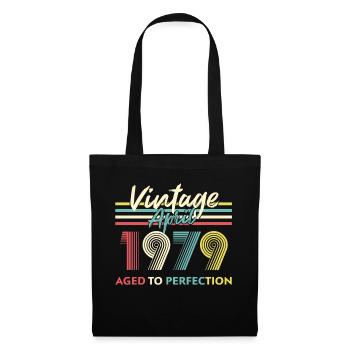Vintage April 1979 Aged To Perfection - Tote Bag - black - Front