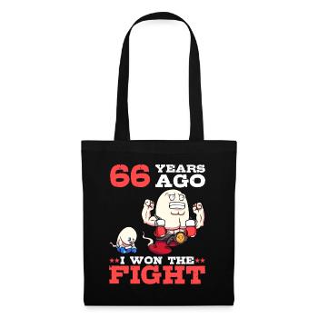 66 years ago I won the fight 66th birthday - Tote Bag - black - Front