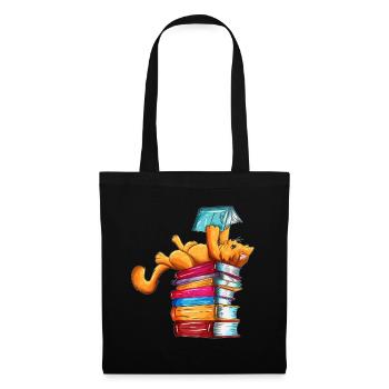 Cats Books Newspaper Reader Reader Outfit - Tote Bag - black - Front