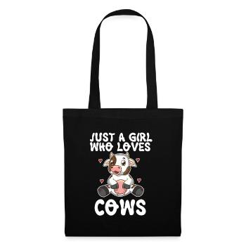 Propriétaire d’une ferme de vaches laitières Amoureux des vaches - Sac en tissu - noir - Devant