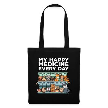 My Happy Medicine Pill Every Day - Tote Bag - black - Front
