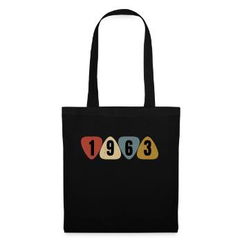 Born 1963 guitarist guitar pick - Tote Bag - black - Front
