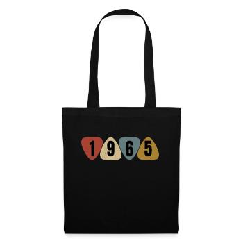 Born 1965 guitarist guitar pick - Tote Bag - black - Front