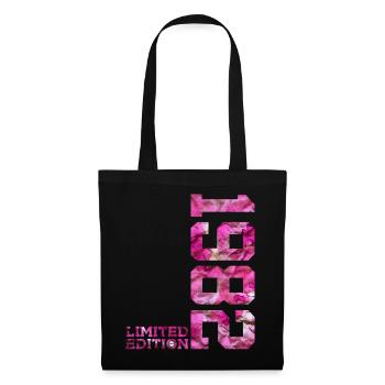 LIMITED EDITION 1982 PINK 44. GEBURTSTAG - Stoffbeutel - Schwarz - Vorne