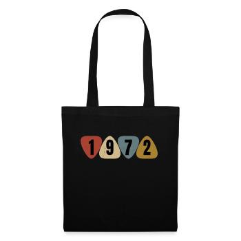 Born 1972 guitarist guitar pick - Tote Bag - black - Front