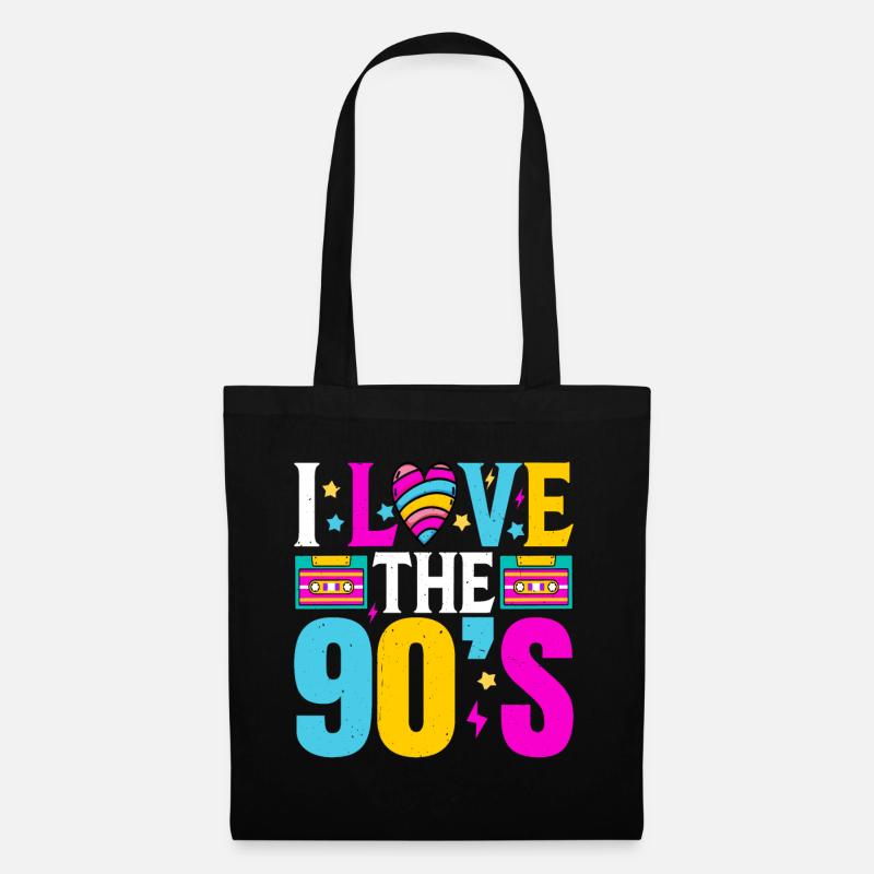 Ich Liebe Das Klassische Kostüm Der 90er Jahre - Stoffbeutel - Schwarz