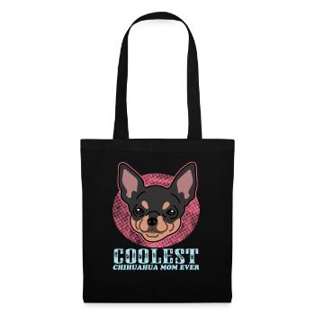 Chihuahua Maman Propriétaire de chien Propriétaire de chien Cadeau - Sac en tissu - noir - Devant