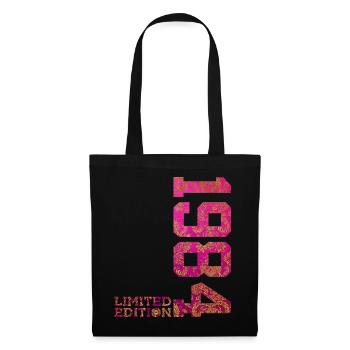 42E ANNIVERSAIRE ÉDITION LIMITÉE ROSE 1984 - Sac en tissu - noir - Devant
