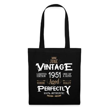 Juin 1951 naissance Légendes Anniversaire - Sac en tissu - noir - Devant