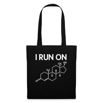 I run on testosterone - science teacher - Tote Bag - black - Front