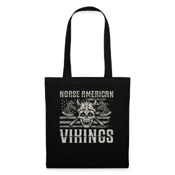 Vikings américains nordiques Us Independence Day - Sac en tissu - noir - Devant