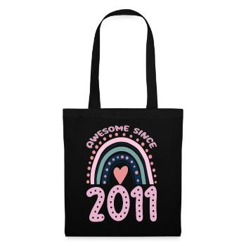 Awesome since 2011 - Tote Bag - black - Front