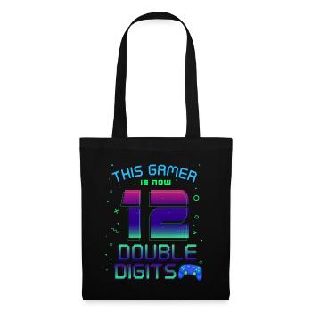 This Gamer Is Now 12 Double Digit 12. - Tote Bag - black - Front