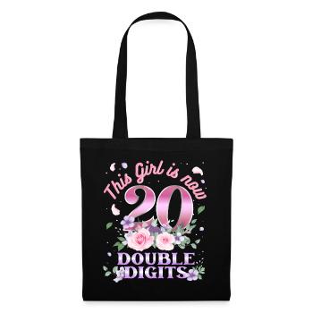This girl is now 20 double digit 20. - Tote Bag - black - Front