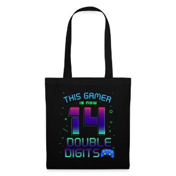 This Gamer Is Now 14 Double Digit 14. - Tote Bag - black - Front