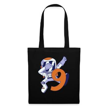 9th Birthday Astronaut 9 Years Space Galaxy - Tote Bag - black - Front