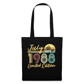 Juillet 1988 Cadeau d’anniversaire en édition limitée - Sac en tissu - noir - Devant