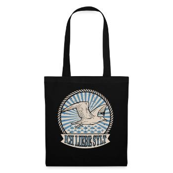 I Love Sylt My Island To Relax Möwe In - Tote Bag - black - Front