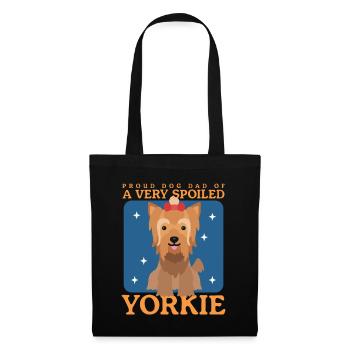 Yorkie Dad Yorkshire Terrier Dog Cadeau - Sac en tissu - noir - Devant