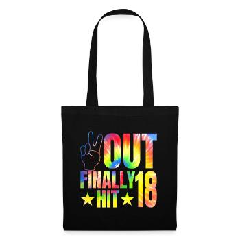 Enfin frappé le célébrant de 18 ans 18. - Sac en tissu - noir - Devant