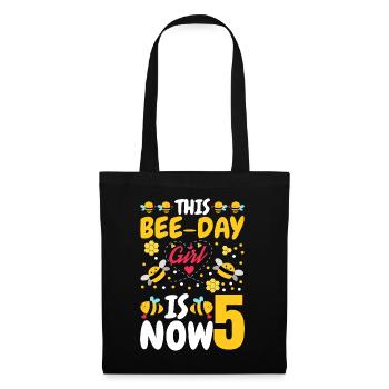 This Bee-day Girl Is Now 5.5. - Tote Bag - black - Front