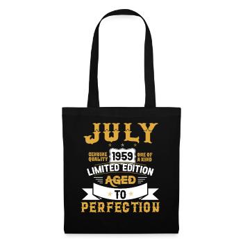 Anniversaire Juillet 1959 né Vintage - Sac en tissu - noir - Devant