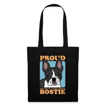 Boston Terrier Dad Dog Dog Owner Gift - Tote Bag - black - Front