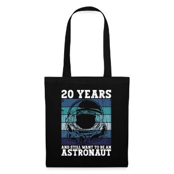 20e anniversaire Astronaute 20 ans d’espace - Sac en tissu - noir - Devant