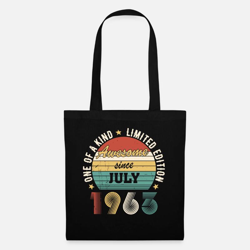 Awesome since July 1963 Limited Edition Geburtstag - Stoffbeutel - Schwarz