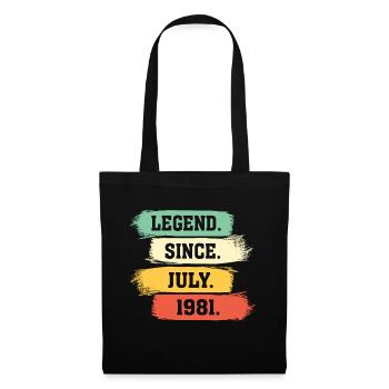 Légende depuis juillet 1981 - Sac en tissu - noir - Devant