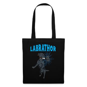 Labrathor Labrador Retriever Golden Retriever - Sac en tissu - noir - Devant