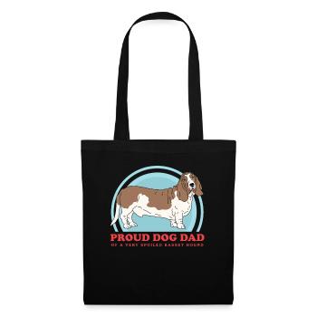 Basset Hound Dad Owner Dog Owner Gift - Tote Bag - black - Front
