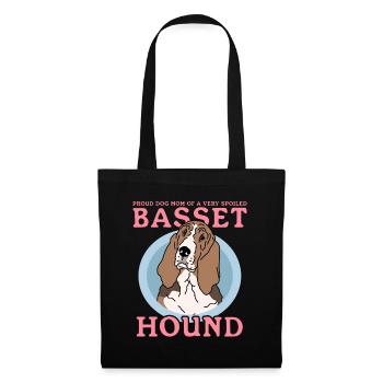 Basset Hound Mom Dog Owner Mistress Gift - Tote Bag - black - Front
