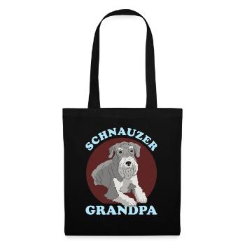 Schnauzer Grand-père Propriétaire de chien Propriétaire Cadeau - Sac en tissu - noir - Devant
