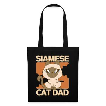 Siamese Cat Cat Papa Cat Owner Gift - Tote Bag - black - Front