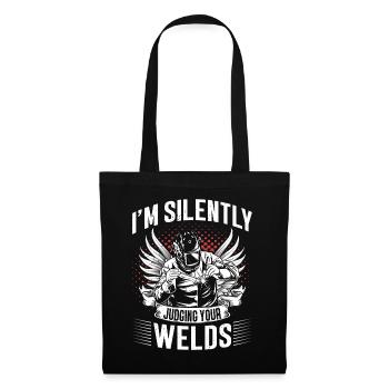 Welders Gifts, Funny Welder Welder Shirt, Welding - Tote Bag - black - Front