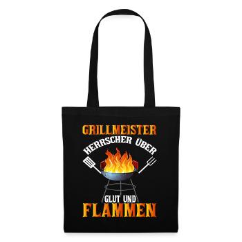 Offizieller Bundes grillmeister Grill & Barbecue - Stoffbeutel - Schwarz - Vorne