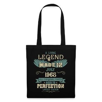 Juillet 1965 Vintage Anniversaire - Sac en tissu - noir - Devant
