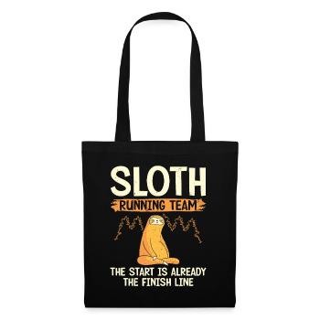 Sloth Running Team Runner Marathon Trail - Tote Bag - black - Front