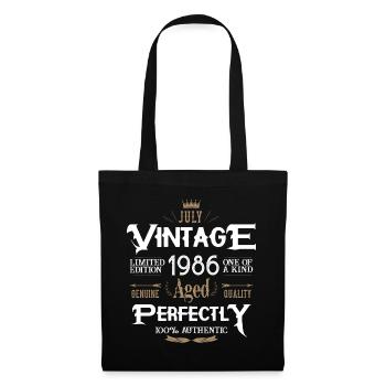 Juillet 1986 naissance Legends Birthday - Sac en tissu - noir - Devant