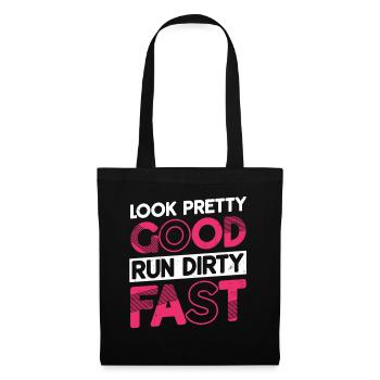 Looks pretty good, runs dirty and fast - Tote Bag - black - Front